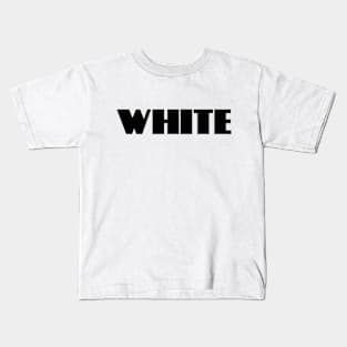 White and black design! Kids T-Shirt